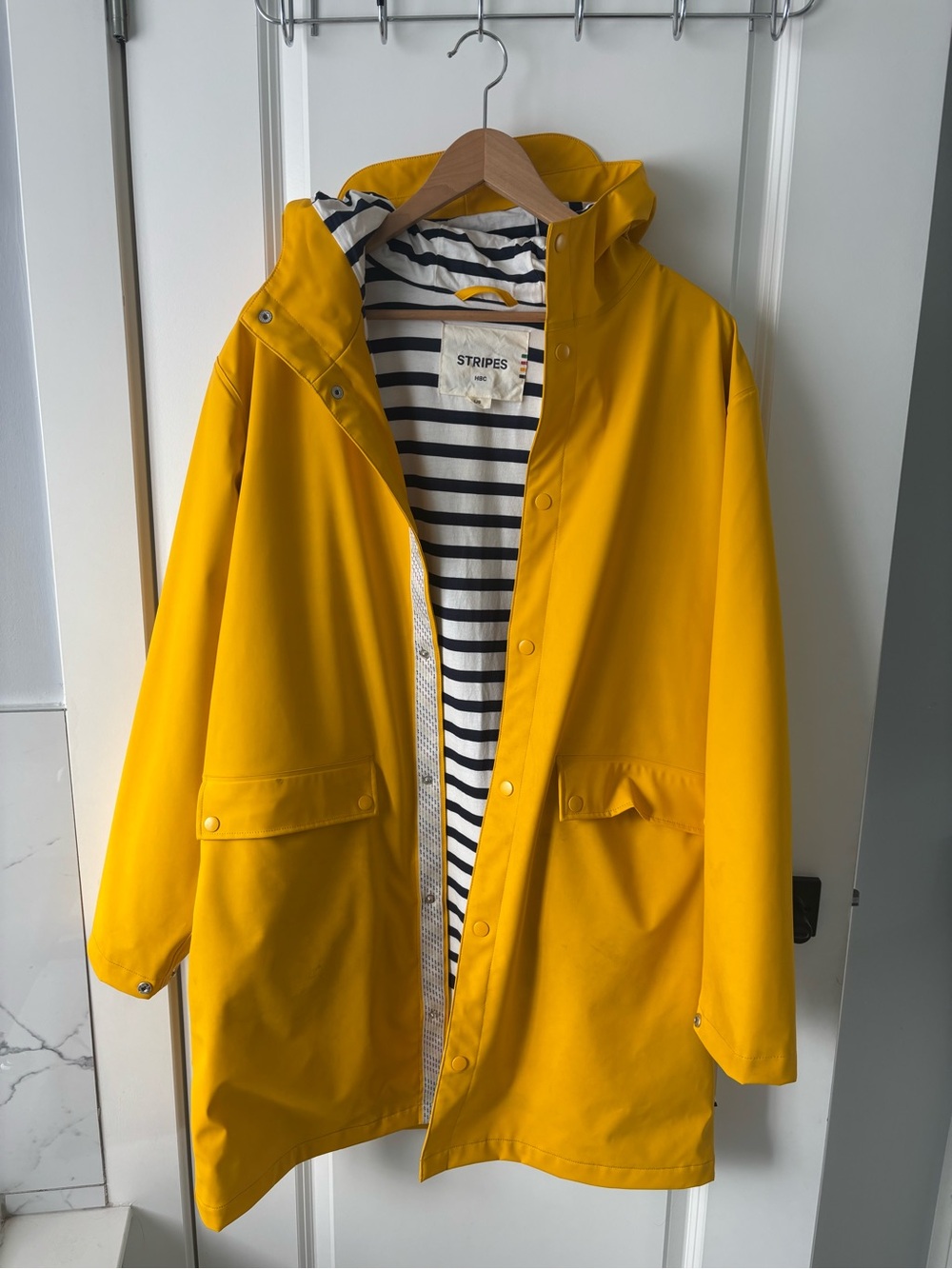HBC yellow raincoat